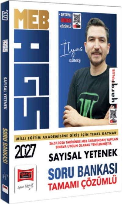 MEB-AGS Sayısal Yetenek Soru Bankası Çözümlü - İlyas Güneş Yargı Yayınları YKS Fotokopi