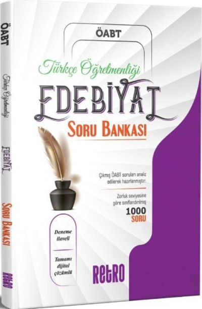 ÖABT Türkçe Öğretmenliği Edebiyat Soru Bankası Retro Yayıncılık YKS Fotokopi