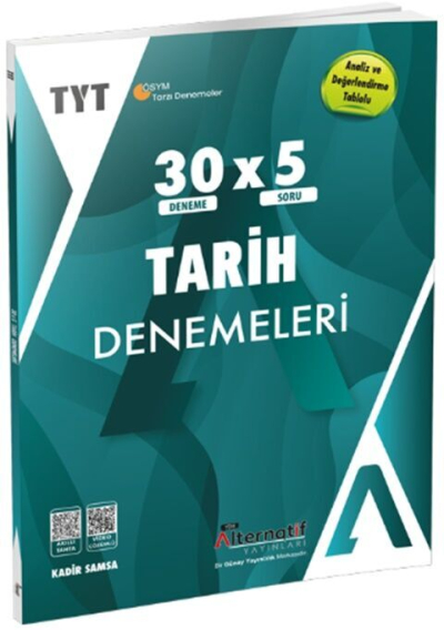 Alternatif Yayınları TYT Tarih 30 x 5 Branş Denemeleri YKS Fotokopi