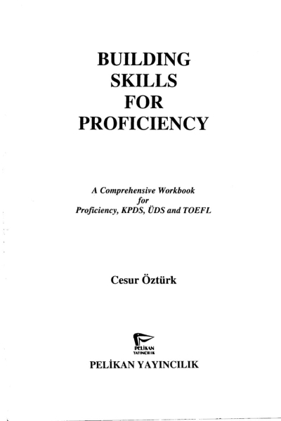 Building Skills For Proficiency Cesur Öztürk YKS Fotokopi