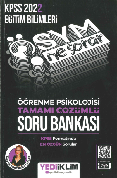 ÖSYM NE SORAR ÖĞRENME PSİKOLOJİSİ ÇÖZÜMLÜ SORU BANKASI YKS Fotokopi