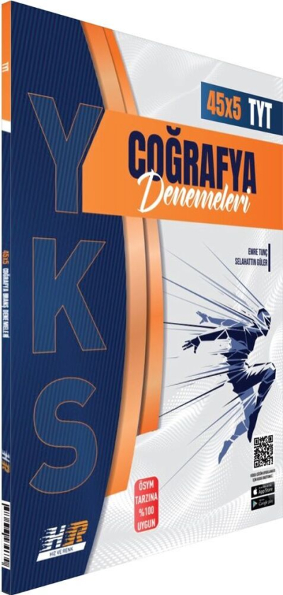 YKS TYT Coğrafya 40x5 Deneme Hız ve Renk Yayınları YKS Fotokopi