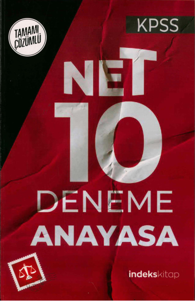 NET 10 ANAYASA TAMAMI ÇÖZÜMLÜ DENEME YKS Fotokopi