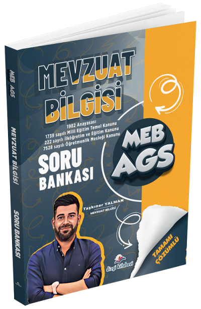 2026 MEB-AGS Mevzuat Bilgisi Soru Bankası Çözümlü - Taşkıner Yalman Dizgi Kitap YKS Fotokopi