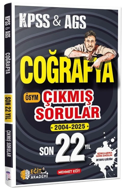 2026 KPSS Coğrafya Son 22 Yıl Çıkmış Sorular Mehmet Eğit Eğit Akademi YKS Fotokopi