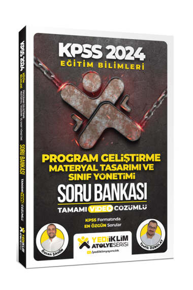 2024 Eğitim Bilimleri Atölye Serisi Program Geliştirme, Materyal Tasarım Ve Sınıf Yönetimi Tamamı Video Çözümlü Soru Bankası YKS Fotokopi