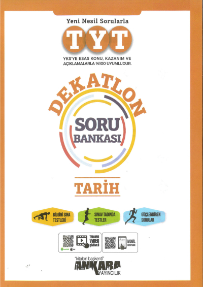 TYT TARİH DEKATLON SORU BANKASI YKS Fotokopi