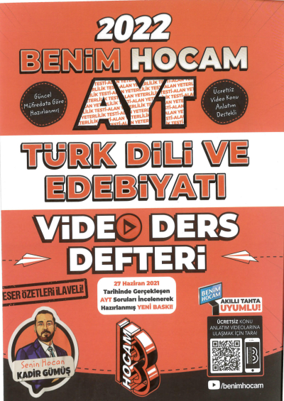 AYT Türk Dili ve Edebiyatı Video Ders Notları YKS Fotokopi