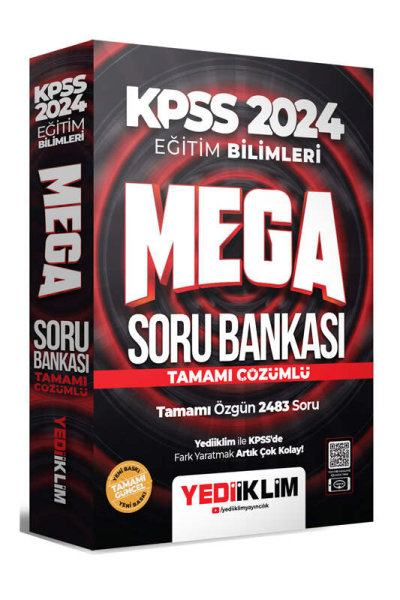 2024 KPSS Eğitim Bilimleri Mega Tamamı Çözümlü Soru Bankası YKS Fotokopi