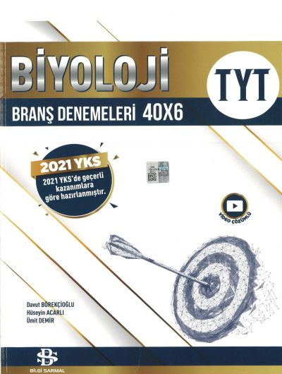TYT Biyoloji 40 x 6 Branş Denemeleri YKS Fotokopi