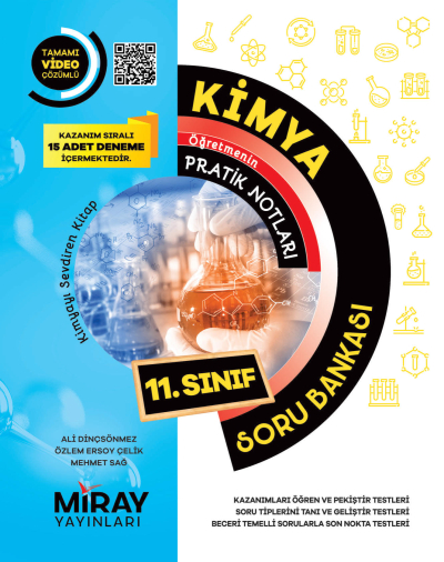 11.Sınıf Kimya Konu Özetli Soru Bankası (Tamamı Video Çözümlü) Miray Yayınları YKS Fotokopi