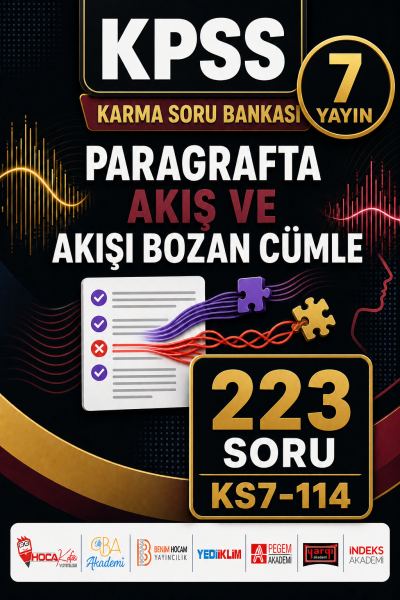 Paragrafta Akış ve Akışı Bozan Cümle 7 Yayın 223 Soru YKS Fotokopi