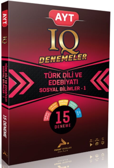 AYT IQ Türk Dili ve Edebiyatı Sosyal Bilimler -1 15 Branş Deneme PRF Paraf Yayınları YKS Fotokopi