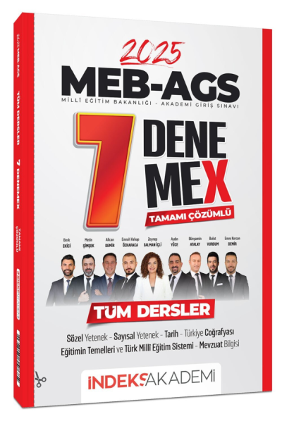 2025 MEB-AGS Tüm Dersler 7 DenemeX Çözümlü İndeks Akademi Yayıncılık YKS Fotokopi