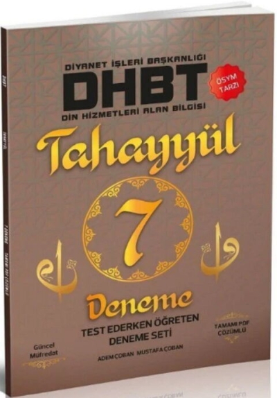 DHBT TAHAYYÜL 7 Deneme Çözümlü Tahayyül Yayınları YKS Fotokopi