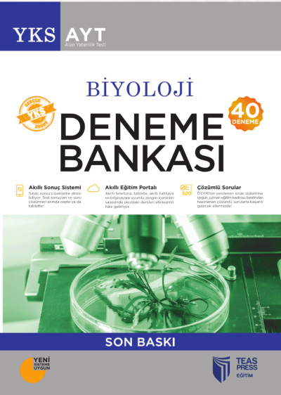 AYT Biyoloji 40 Deneme Bankası Teas Press Yayınları YKS Fotokopi