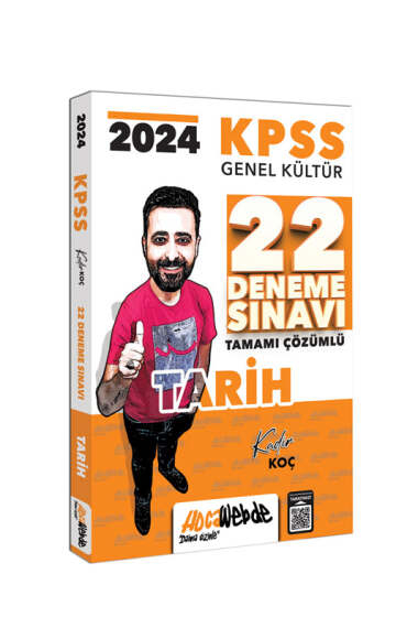 2024 KPSS GK Tarih Tamamı Çözümlü 22 Deneme Sınavı HocaWebde Yayınları YKS Fotokopi