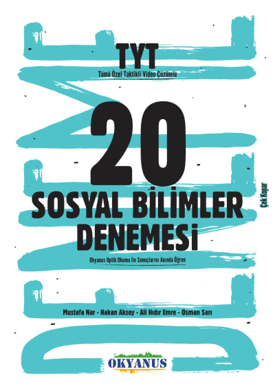 TYT Sosyal Bilimler 20 Denemeleri Okyanus Yayınları YKS Fotokopi
