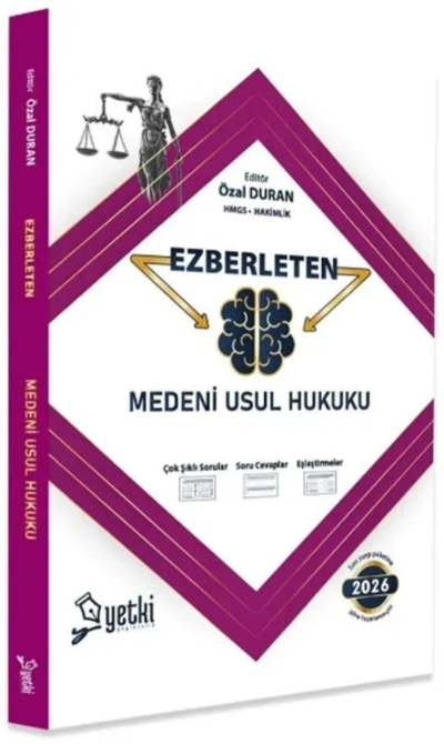Ezberleten Medeni Usul Hukuku Yetki Yayınları 2026 YKS Fotokopi