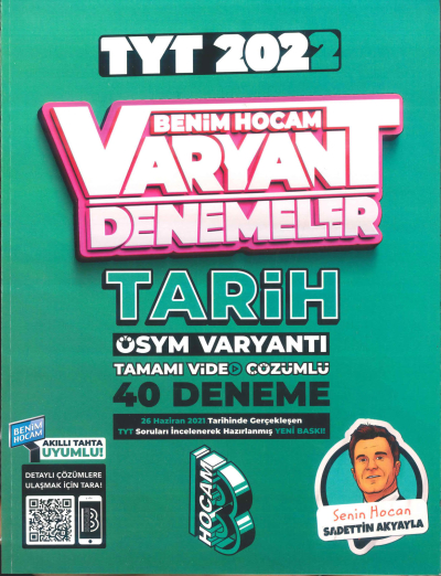 TYT TARİH VARYANT 40 DENEME YKS Fotokopi