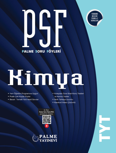 TYT Kimya PSF Palme Soru Föyü YKS Fotokopi