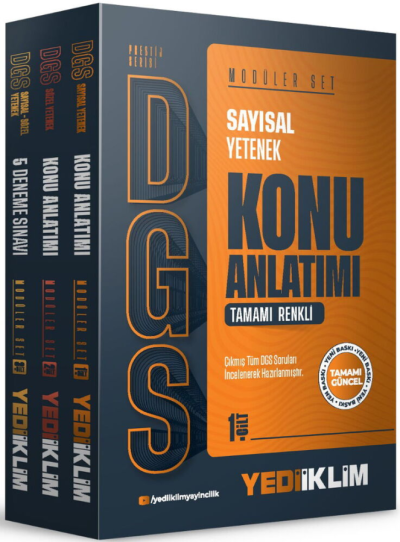 2027 DGS Prestij Konu Anlatımlı Modüler Set Yediiklim Yayınları YKS Fotokopi