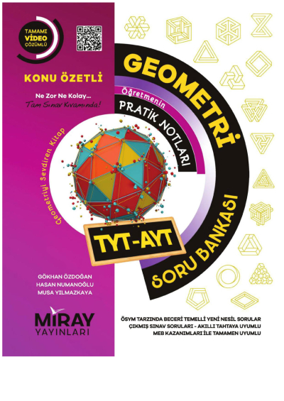 TYT AYT Geometri Soru Bankası Miray Yayınları YKS Fotokopi