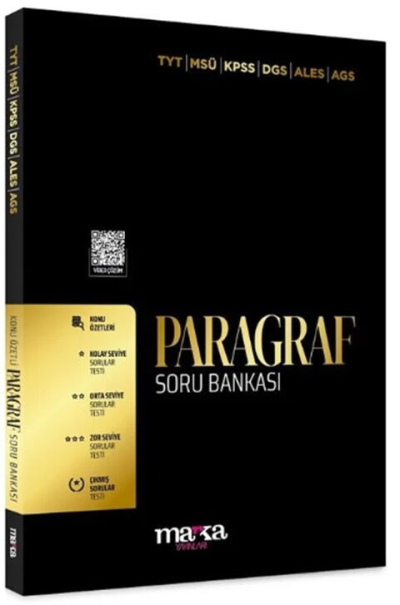 Paragraf Soru Bankası Tamamı Video Çözümlü Marka Yayınları YKS Fotokopi