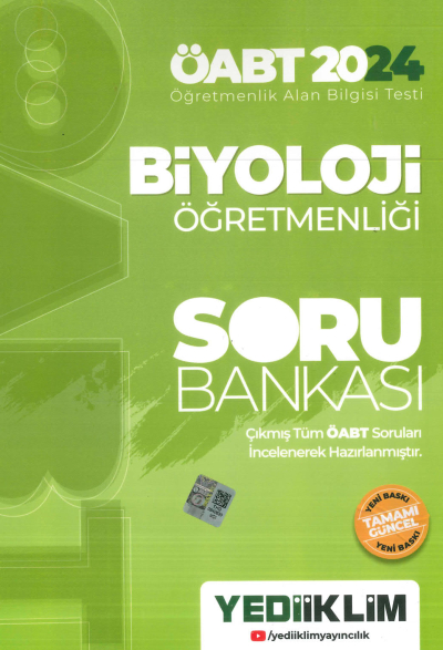 ÖABT BİYOLOJİ SORU BANKASI YKS Fotokopi