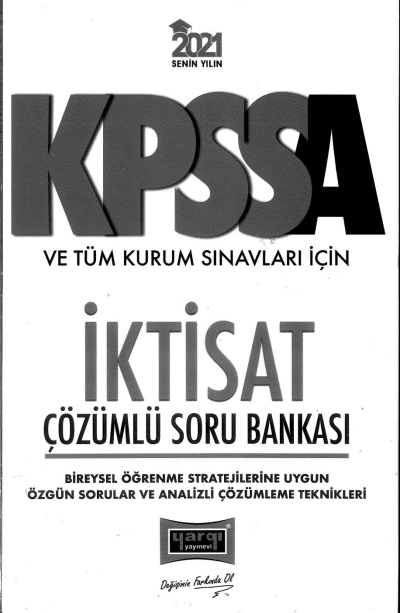 İKTİSAT ÇÖZÜMLÜ SORU BANKASI YKS Fotokopi