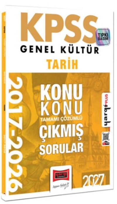 KPSS Genel Kültür Tarih Konu Konu Tamamı Çözümlü 10 Yıl Çıkmış Sorular Yargı Yayınları YKS Fotokopi