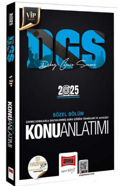 2025 DGS VİP Sözel Yetenek Konu Anlatımı Yargı Yayınları YKS Fotokopi