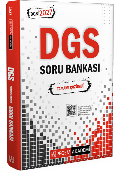 2027 DGS Tamamı Çözümlü Soru Bankası Pegem Akademi YKS Fotokopi