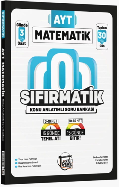 AYT Matematik Sıfırmatik Konu Anlatımlı Soru Bankası Ders Platosu YKS Fotokopi
