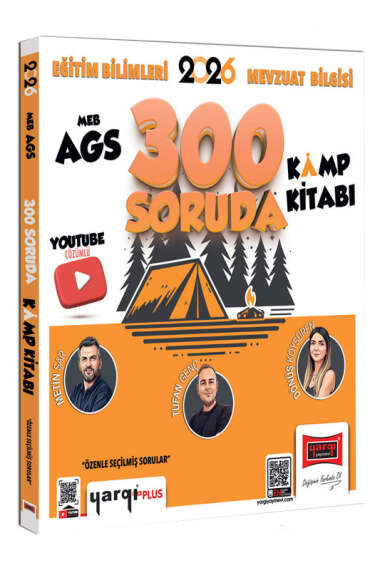 2026 MEB-AGS Eğitim Bilimleri ve Mevzuat Bilgisi 300 Soruda Youtube Çözümlü Kamp Kitabı Yargı Yayınları YKS Fotokopi