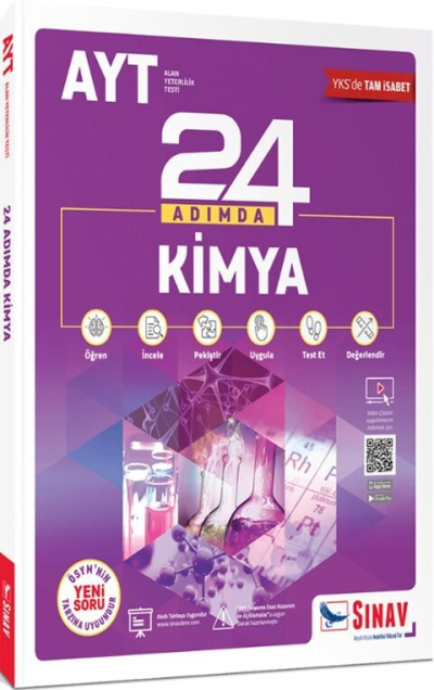 AYT Kimya 24 Adımda Konu Anlatımlı Soru Bankası Sınav Dergisi Yayınları YKS Fotokopi