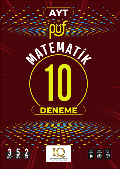 AYT Matematik Püf 10 Branş Denemesi IQ Yayınları YKS Fotokopi