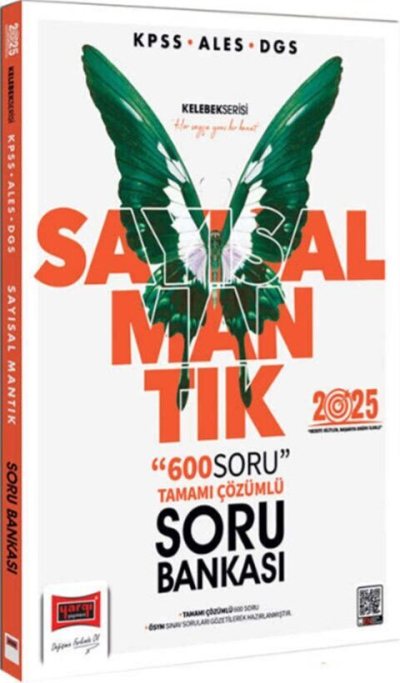 2025 KPSS ALES DGS Kelebek Serisi Sayısal Mantık Tamamı Çözümlü Soru Bankası Yargı Yayınları YKS Fotokopi