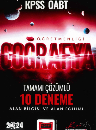 COĞRAFYA ÖĞRETMENLİĞİ TAMAMI ÇÖZÜMLÜ 10 DENEME ALAN BİLGİSİ-ALAN EĞİTİMİ YKS Fotokopi