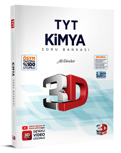 TYT 3D Kimya Tamamı Video Çözümlü Soru Bankası YKS Fotokopi