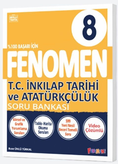 8. Sınıf T.C. İnkılap Tarihi ve Atatürkçülük Fenomen Soru Bankası Fenomen Kitap YKS Fotokopi