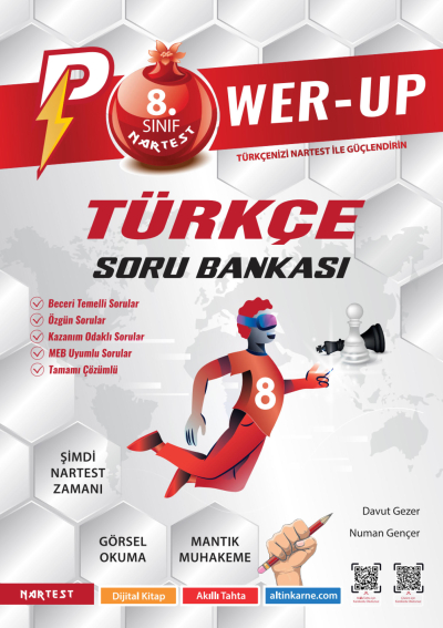 8. Sınıf Türkçe Power Up Soru Bankası Nartest Yayınları YKS Fotokopi