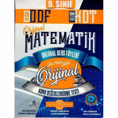 9. Sınıf Matematik ODF Orijinal Ders Föyleri Konu Değerlendirme Testleri Orjinal Yayınları YKS Fotokopi