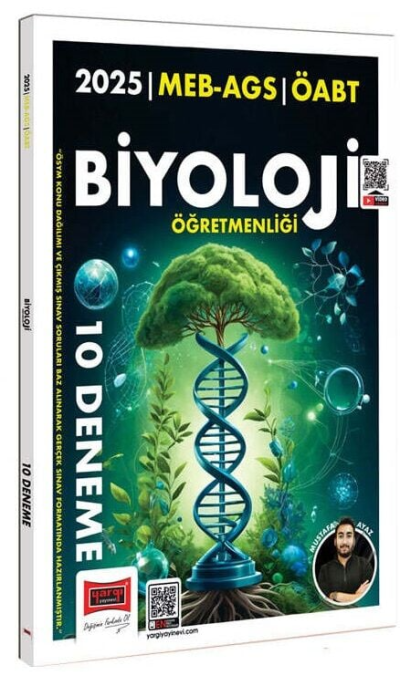 2025 MEB AGS ÖABT Biyoloji Öğretmenliği 10 Deneme Yargı Yayınları YKS Fotokopi