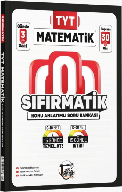 TYT Matematik Sıfırmatik Konu Anlatımlı Soru Bankası Ders Platosu YKS Fotokopi