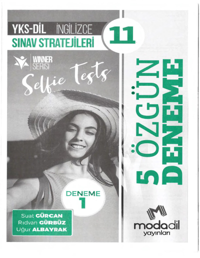 5 ÖZGÜN DENEME YKS-DİL SINAV STRATEJİLERİ 11 WINNER SERİSİ YKS Fotokopi