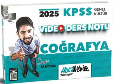 2025 KPSS GK Coğrafya Video Ders Notu HocaWebde Yayınları YKS Fotokopi