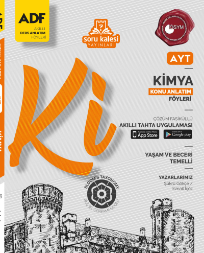 AYT Kimya Konu Anlatım Föyleri Soru Kalesi Yayınları YKS Fotokopi