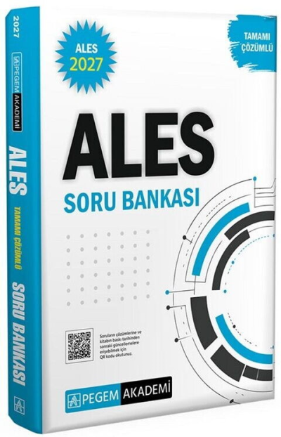 2027 ALES Tamamı Çözümlü Soru Bankası Pegem Akademi Yayıncılık YKS Fotokopi