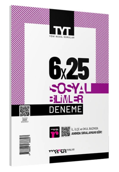 2024 TYT Sosyal Bilimler 6 Deneme Tamamı Video Çözümlü YKS Fotokopi